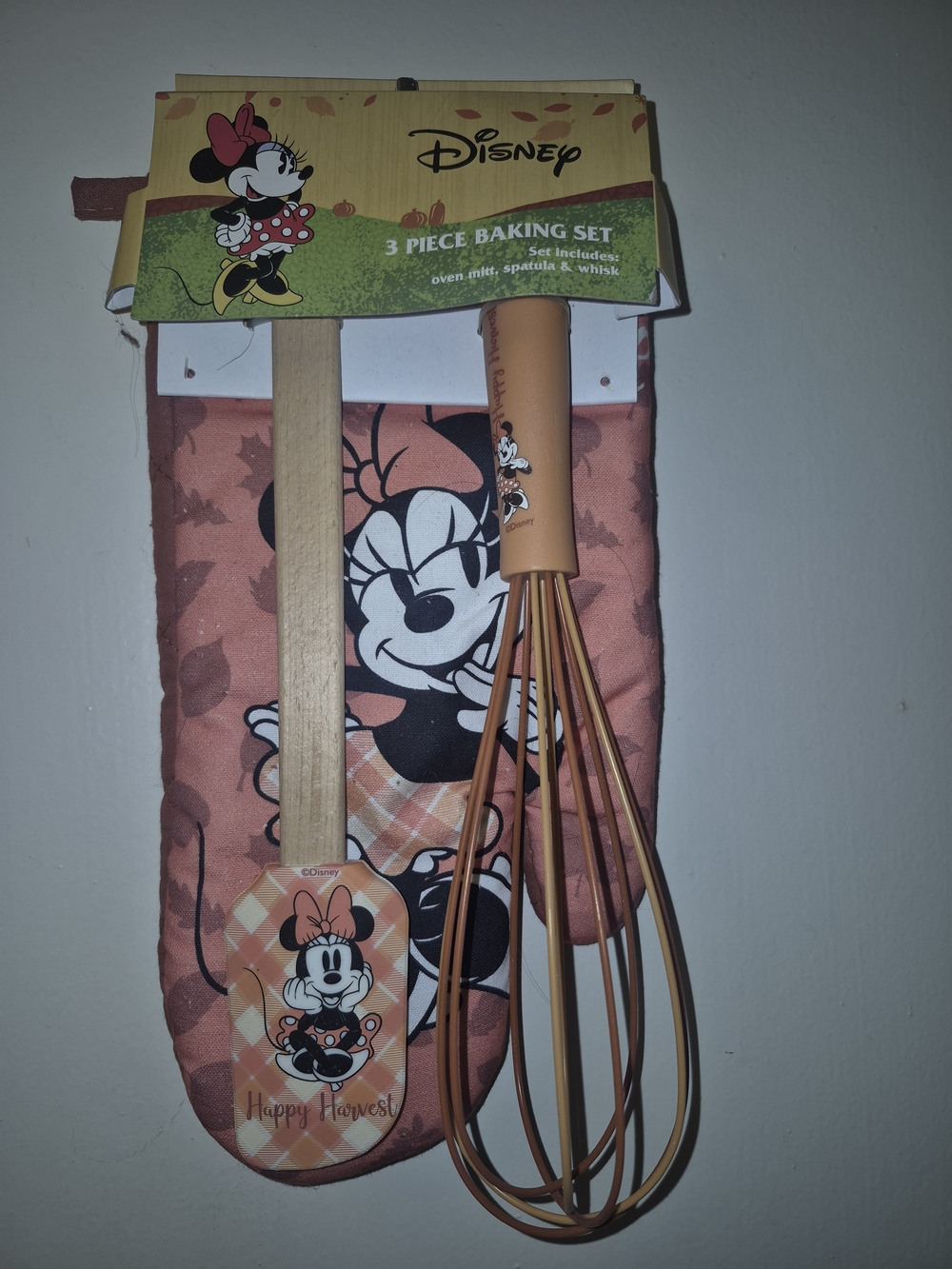 Disney Minnie Mouse 3-Piece Baking Set - Peach/Coral